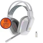 Forgeon Captain RGB Auriculares con Micrófono Inalámbricos Gaming Blancos